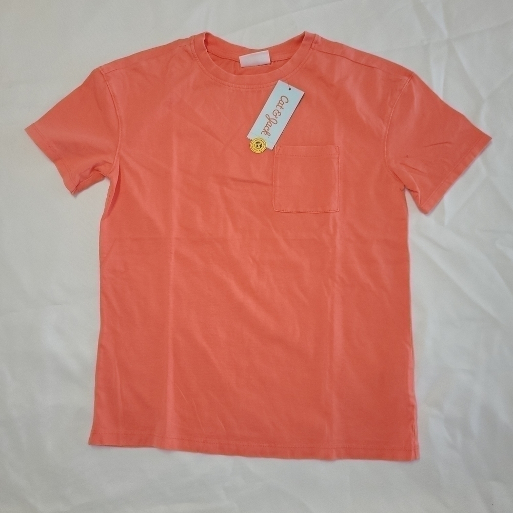 BOY'S Cat & Jack Orange T-Shirt with Front Pocket